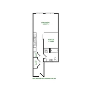 1 bed, 1 bath, 620 sqft, $1,984