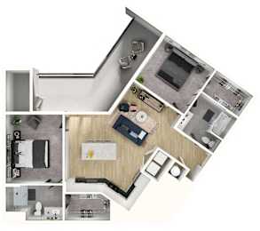 2 beds, 2 baths, 1,131 sqft, $2,133