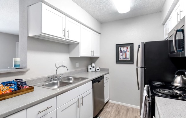 Kitchen with White Cabinetry