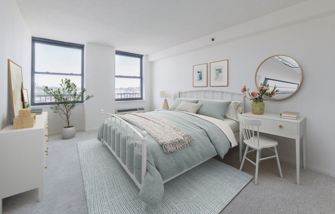 Carpeted Bedroom