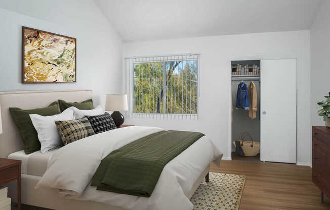 Bedroom with Hard Surface Flooring