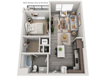 1 bed, 1 bath, 674 sqft, $1,648