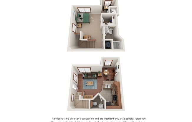 1 bed, 1.5 baths, 750 sqft, $1,399