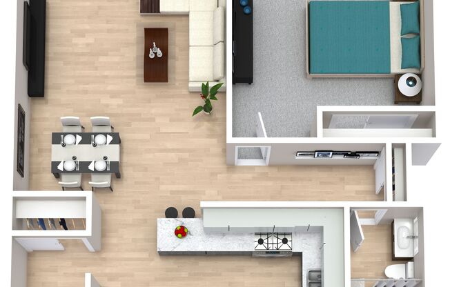 1 bed, 1 bath, 600 sqft, $1,259, Unit 2-15