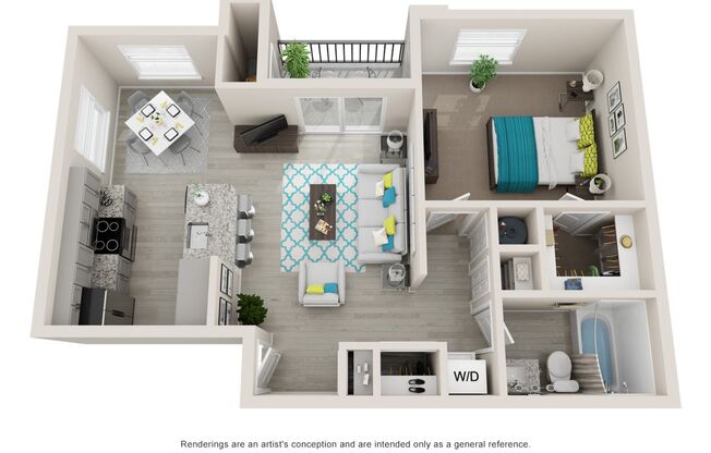 1 bed, 1 bath, 742 sqft, $1,383, Unit 716-202