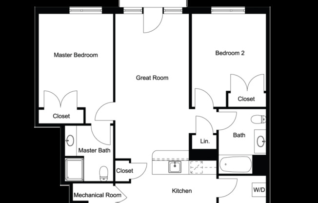 2 beds, 2 baths, 1,031 sqft, $1,859