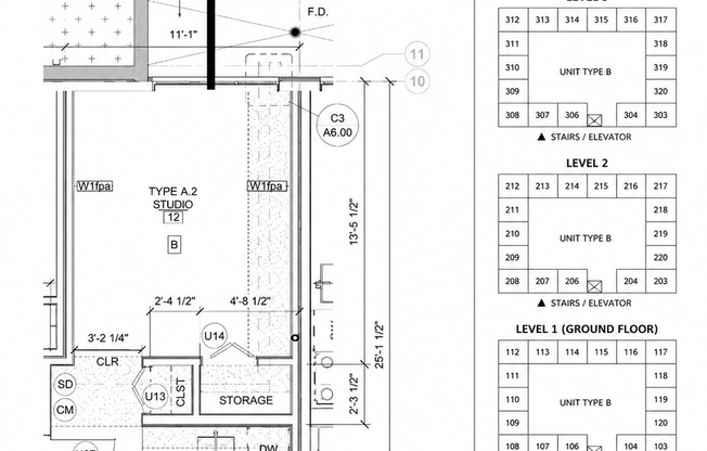 Studio, 1 bath, 363 sqft, $1,510, Unit 12