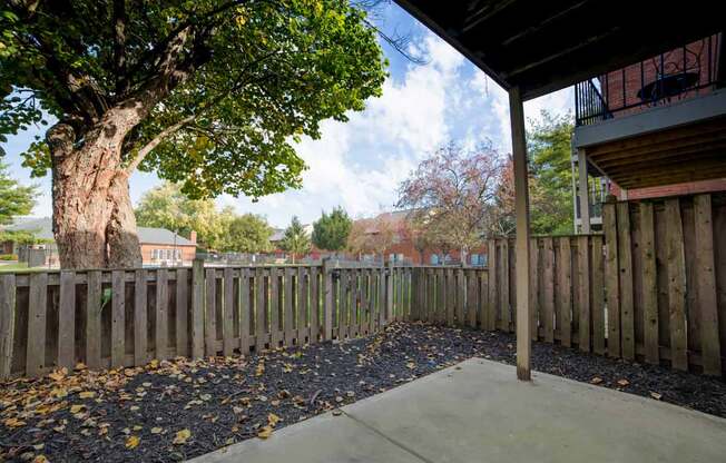 Patio at Barrington Estates Apartments, Indianapolis