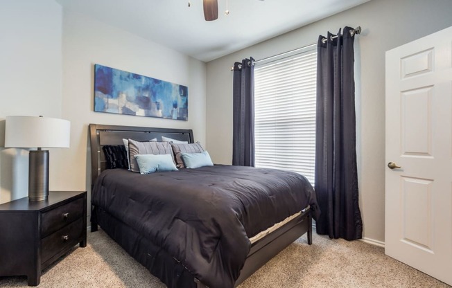 Model Unit Bedroom at Greensview Apartments in Aurora, Colorado, CO