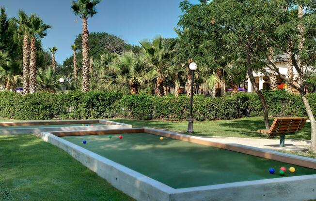 Bocce Court at Collective on Riverside, Austin, 78741