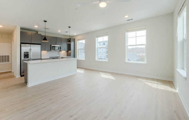 Living Room with Hard Surface Flooring