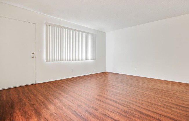 Living room with vinyl plank floors