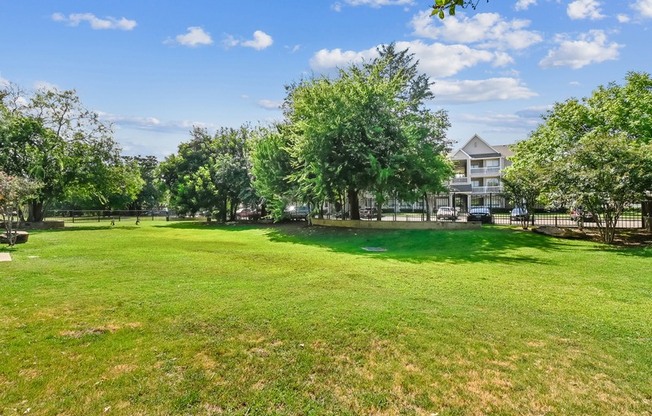 Lush Green Landscape at The Canyons Apartments, Fort Worth, 76116