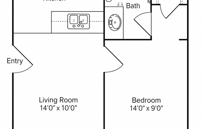 1 bed, 1 bath, 525 sqft, $750, Unit 0371L