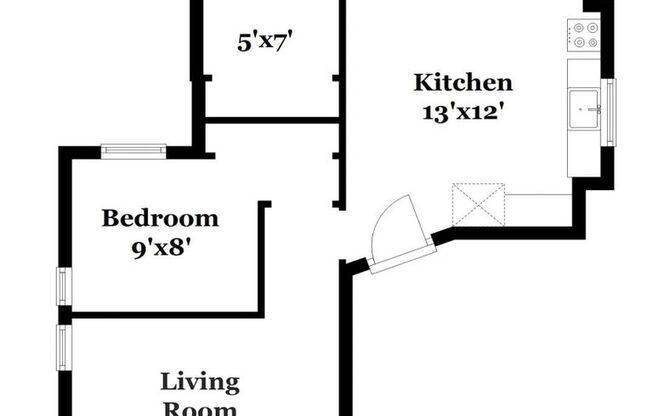 2 beds, 1 bath, 636 sqft, $2,389, Unit 1331-1