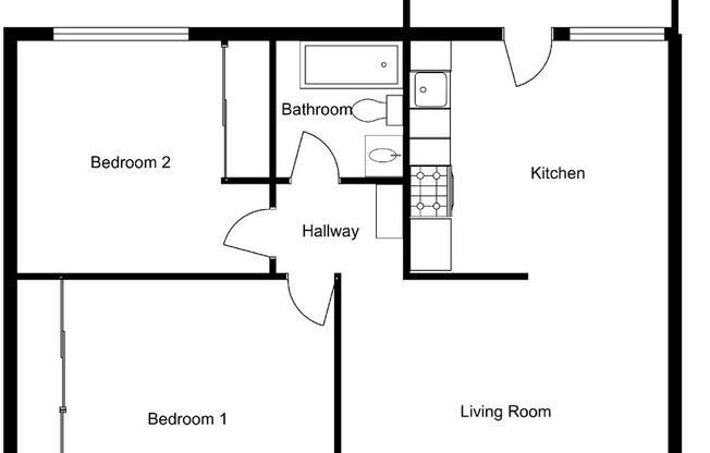 2 beds, 1 bath, 800 sqft, $2,295, Unit 4