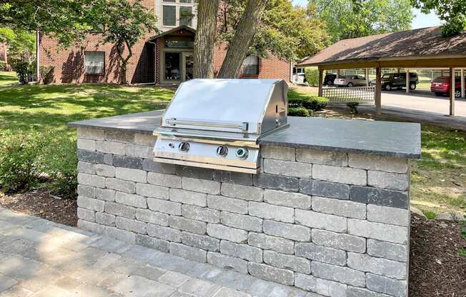 outdoor grilling station