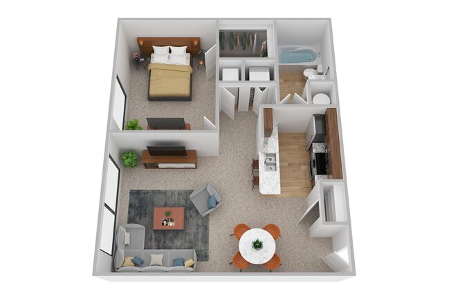 1 bed, 1 bath, 720 sqft, $998