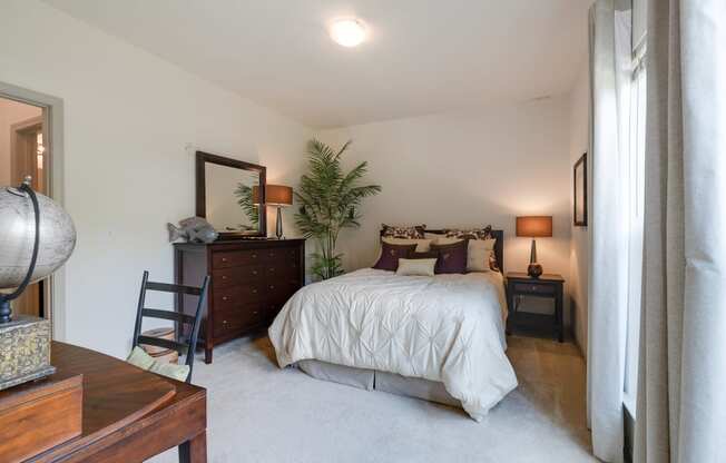 Bedroom With Tall Ceilings