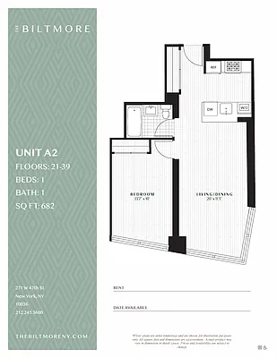 Studio, 1 bath, $5,760, Unit 35A