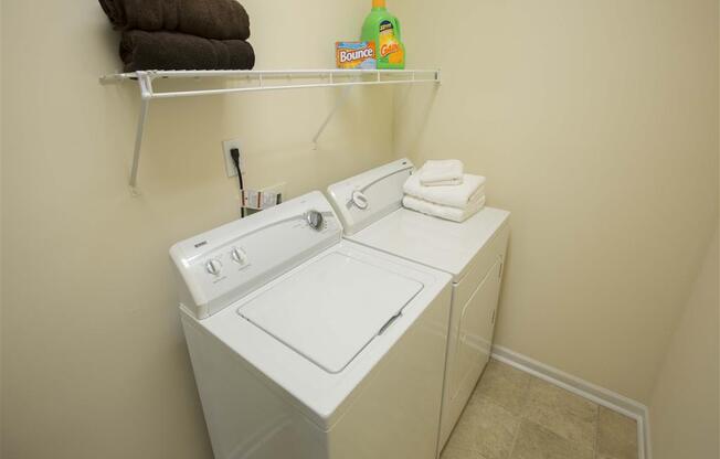 Laundry with Washer and Dryer Included