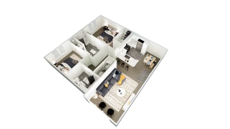2 beds, 2 baths, 1,012 sqft, $1,370