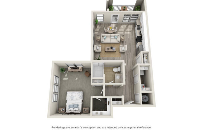 1 bed, 1 bath, 872 sqft, $1,684