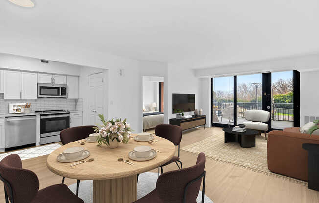 Living Room with Hard Surface Flooring