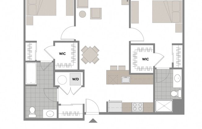 2 beds, 2 baths, 1,162 sqft, $3,325