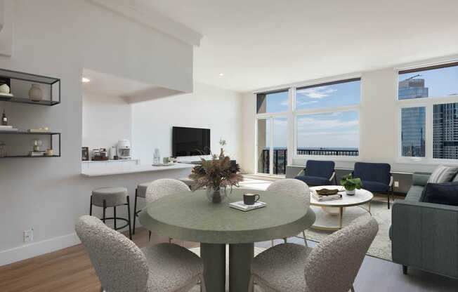 Living Room with Hard Surface Flooring