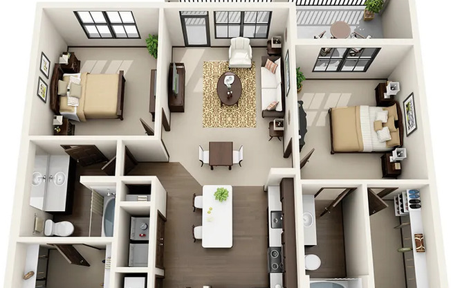 Riverhouse B1A Floor Plan