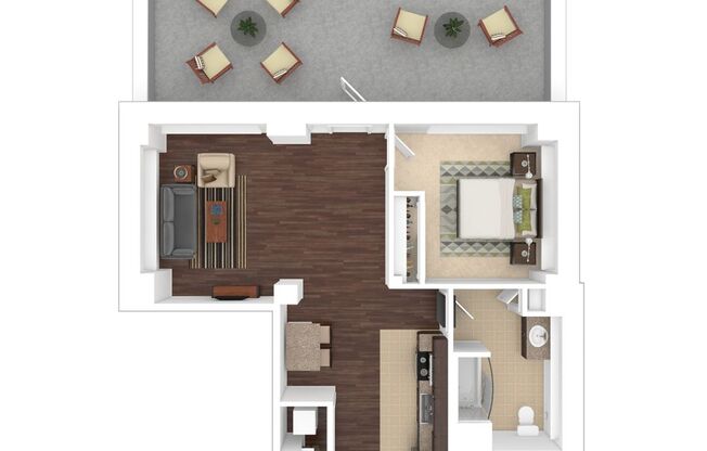 1 bed, 1 bath, 920 sqft, $2,995, Unit C-0910