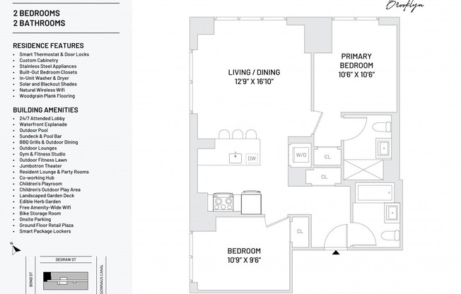 2 beds, 2 baths, $5,738, Unit 1211