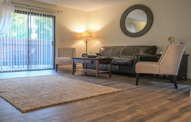 a bedroom with a large bed in a hotel room