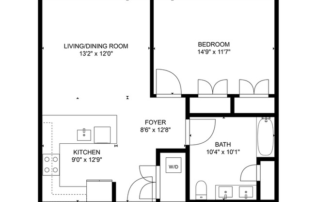 1 bed, 1 bath, 736 sqft, $2,550, Unit 406