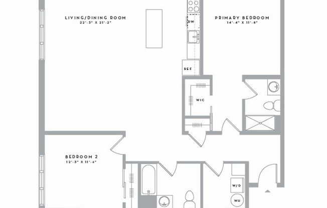 2 beds, 2 baths, 1,293 sqft, $3,635