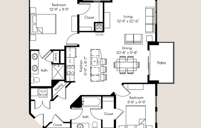 2 beds, 2 baths, 1,169 sqft, $2,300, Unit 8310 Globe Drive - 301