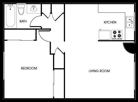 1 bed, 1 bath, 630 sqft, $1,950, Unit D213