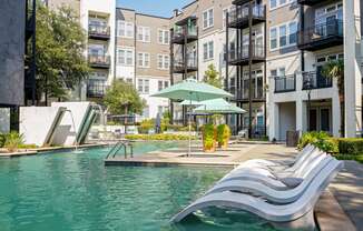 take a dip in the resort style pool at the bradley braddock road station apartments