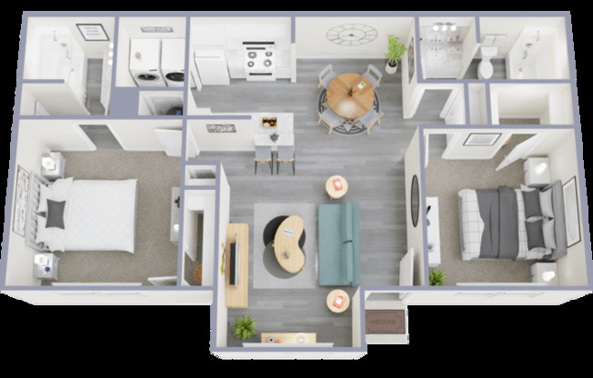 2 beds, 2 baths, 1,152 sqft, $1,650