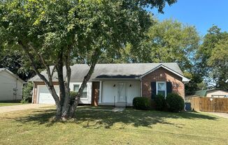 Partial Brick home, 3 bedrooms, 2 full baths, and 1 car garage.