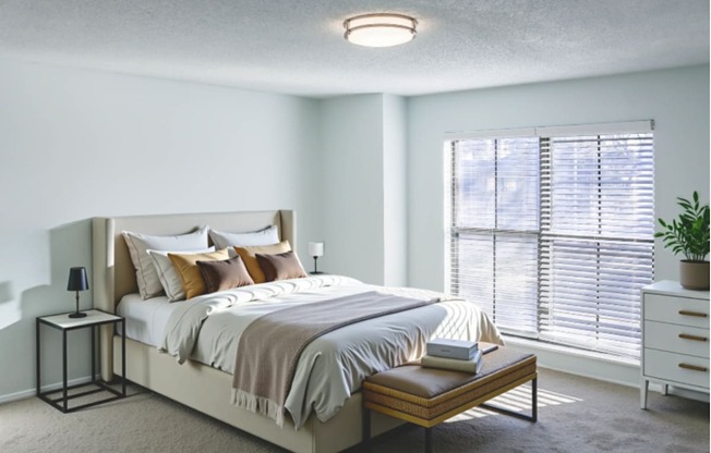 Renovated Townhome Main Bedroom