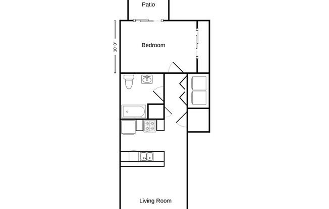 1 bed, 1 bath, 705 sqft, $1,150, Unit AT 715-60