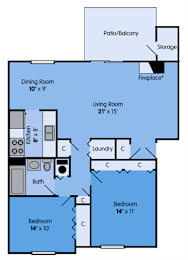 2 beds, 1 bath, 1,064 sqft, $1,111
