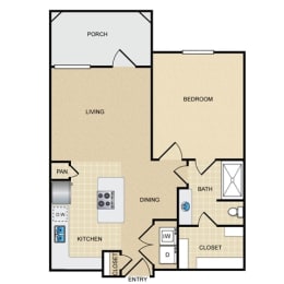 1 bed, 1 bath, 695 sqft, $1,524