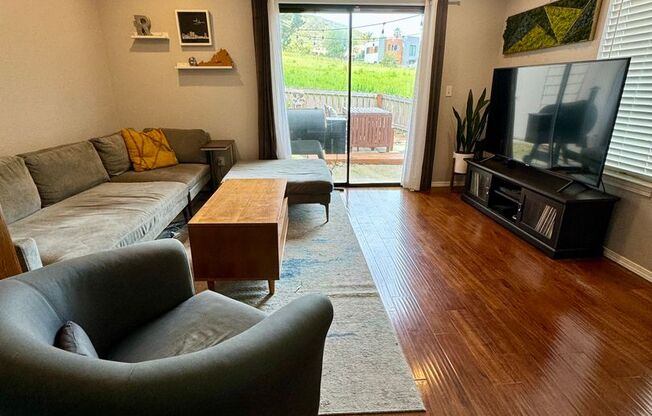 Condo in Central SLO backing on Open Space