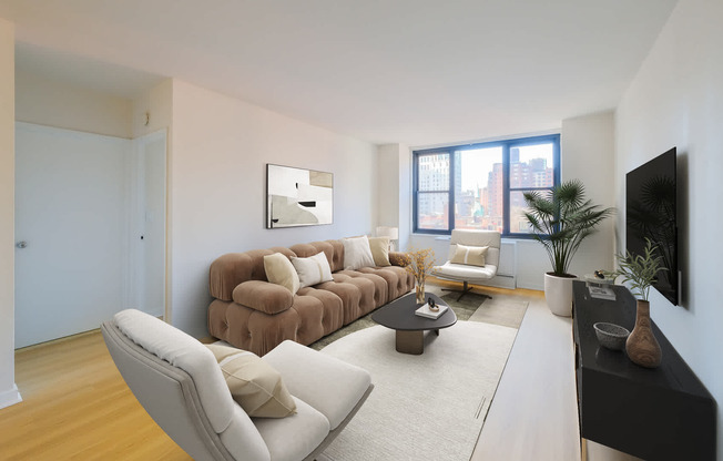 Living Room with Hard Surface Flooring