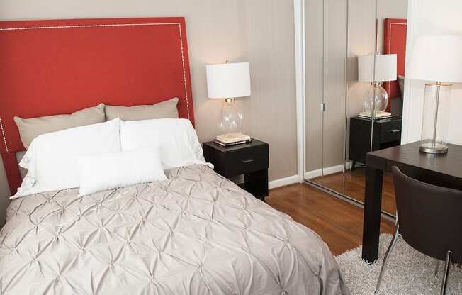 Spacious Bedroom With Comfortable Bed at Glen Lennox Apartments, Chapel Hill, 27514