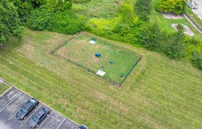 Aerial View of Dog Park