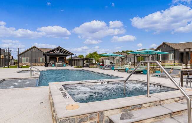 Resort Style Pool & Hot Tub at Avilla Boat Club, Fort Worth, TX 76179